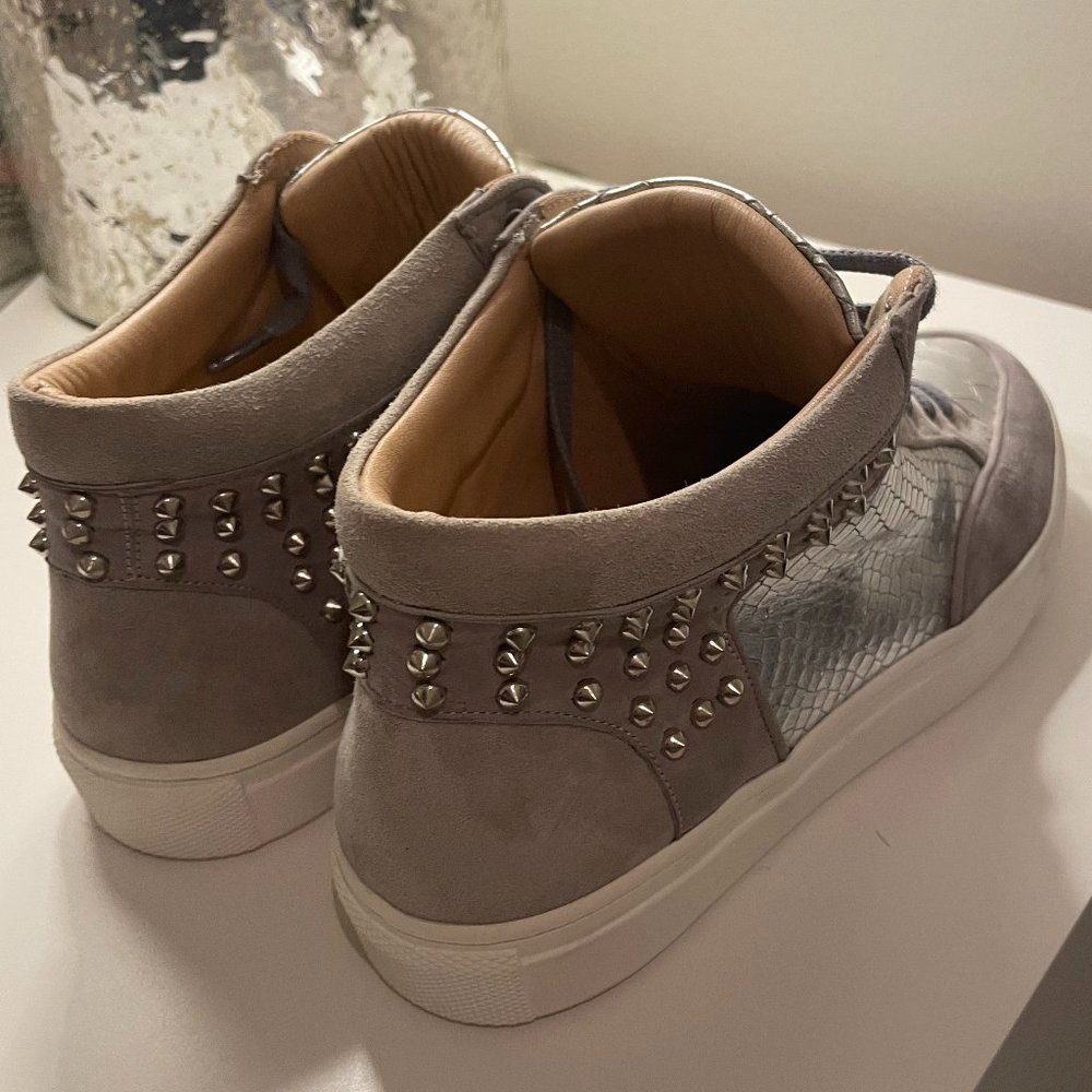 Silver Studded Platform Sneakers (37) - Picture 6 of 8